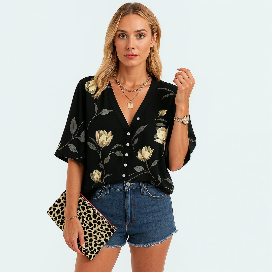 Stijlvolle Lange Blouse Voor Dames In De Zomer