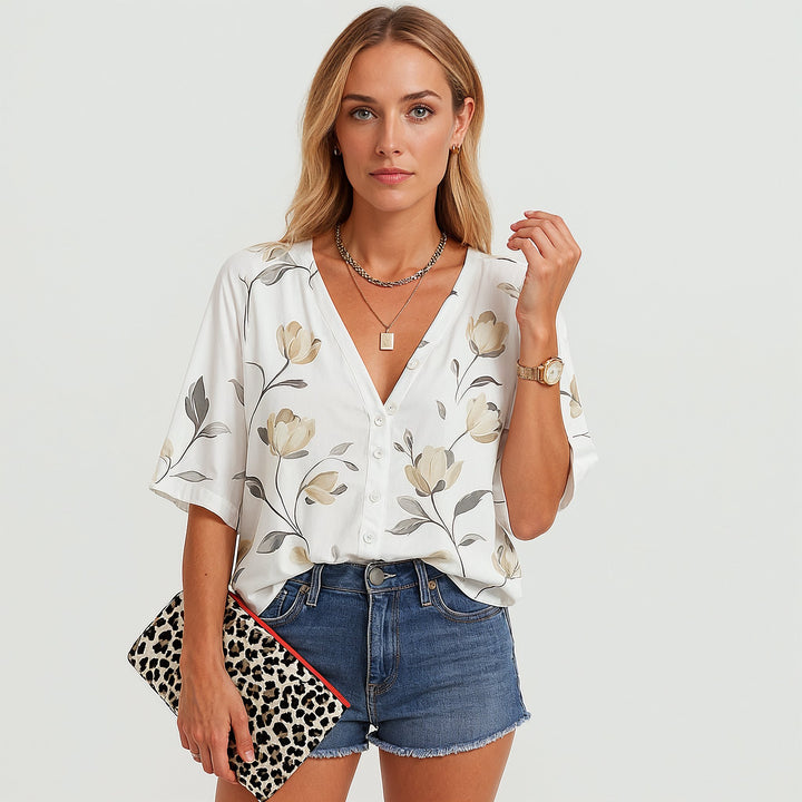 Stijlvolle Lange Blouse Voor Dames In De Zomer