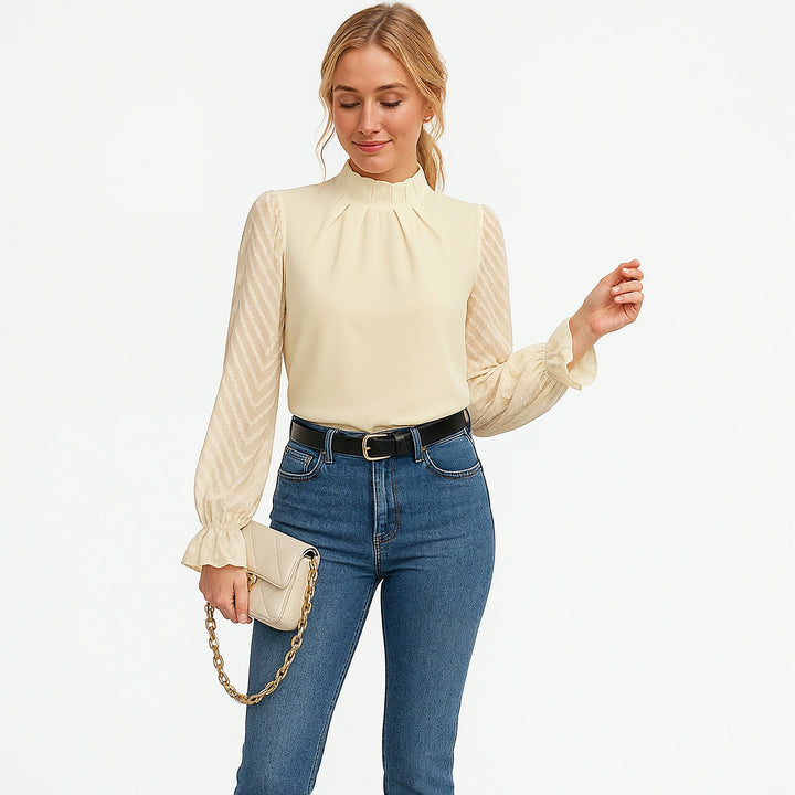 Luchtige Blouse Voorjaars Top Voor Dames