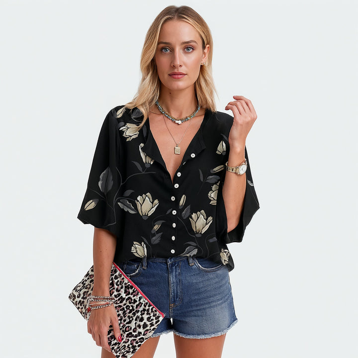 Stijlvolle Lange Blouse Voor Dames In De Zomer