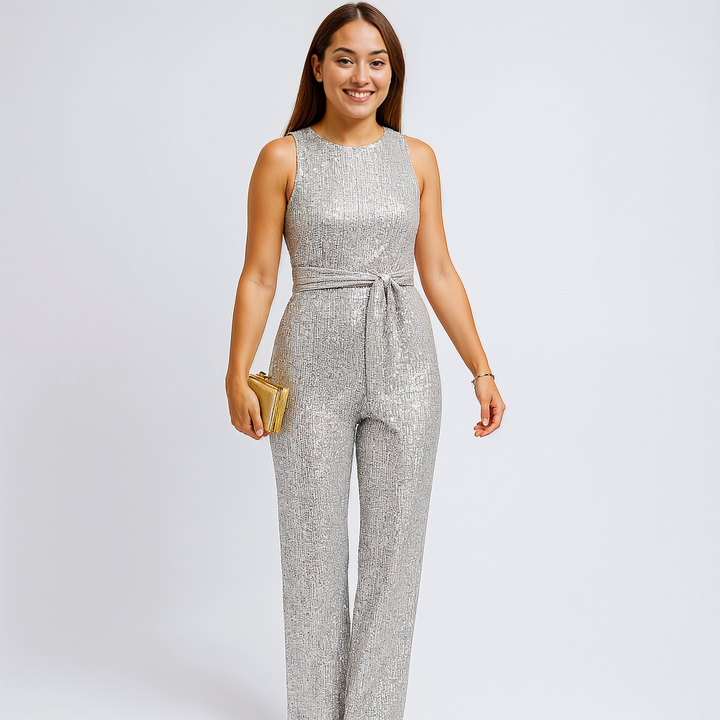 Stijlvolle Glitter Jumpsuit Voor Dames Voor Feestelijke Gelegenheden