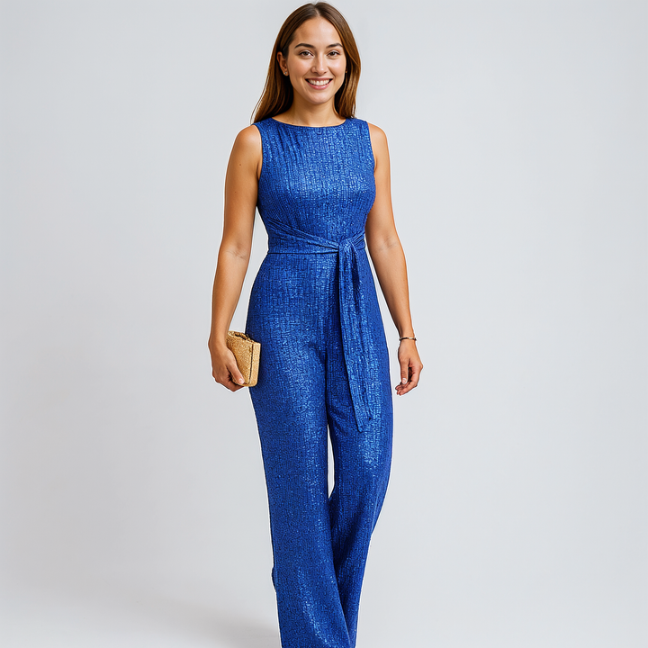 Stijlvolle Glitter Jumpsuit Voor Dames Voor Feestelijke Gelegenheden