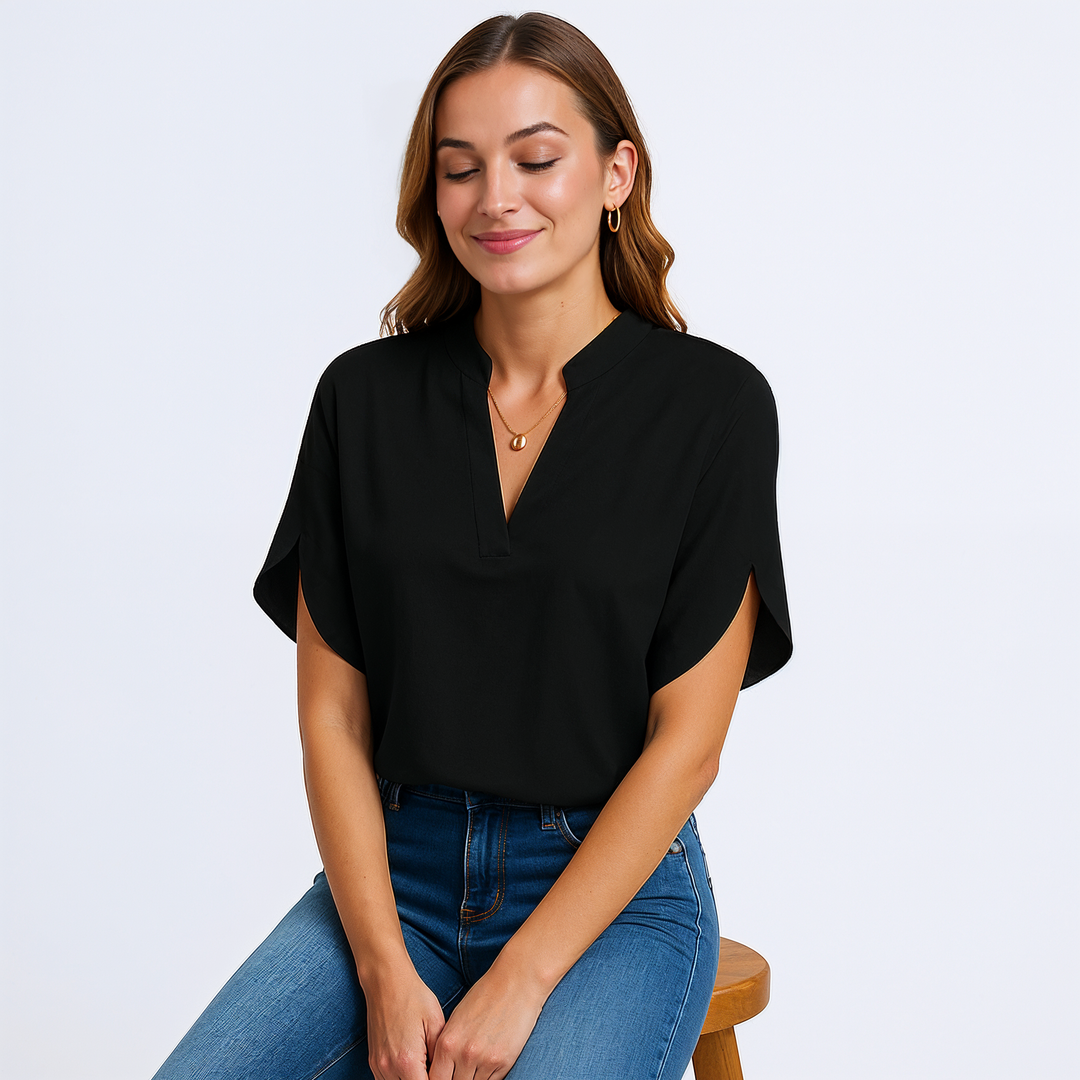 Elegante Witte Blouse Voor Dames In Zomer
