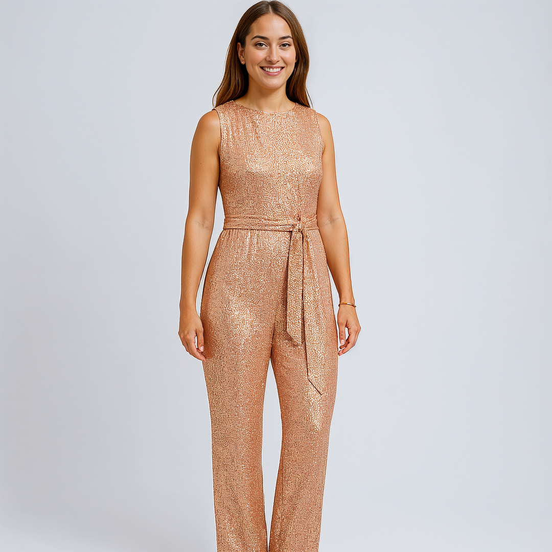 Stijlvolle Glitter Jumpsuit Voor Dames Voor Feestelijke Gelegenheden